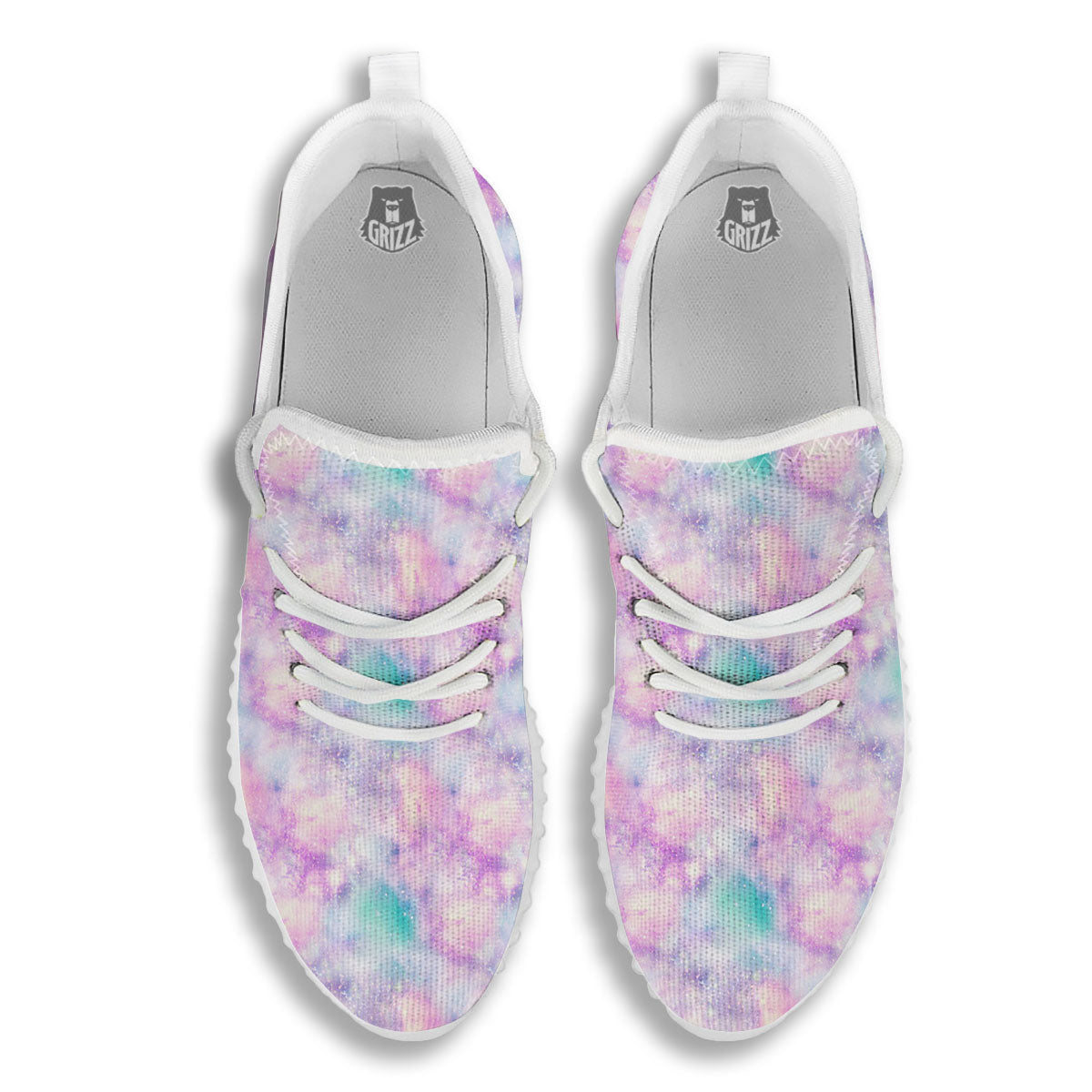 Fantasy Star Print Pattern White Walking Shoes-grizzshop