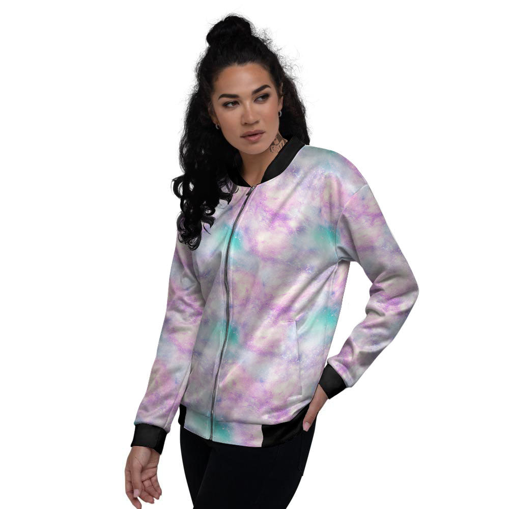 Fantasy Star Print Pattern Women's Bomber Jacket-grizzshop
