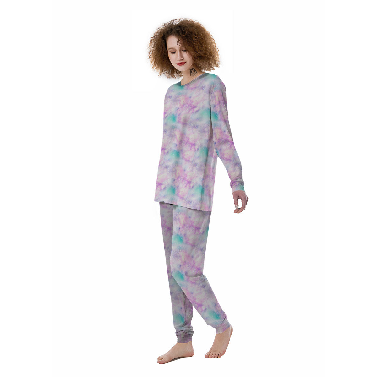 Fantasy Star Print Pattern Women's Pajamas-grizzshop