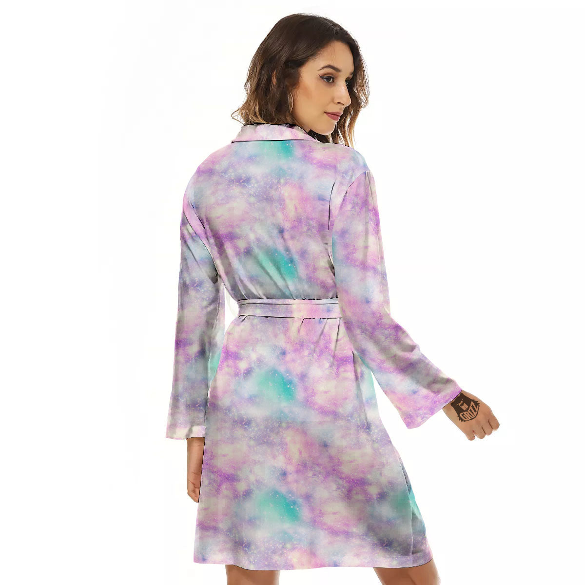 Fantasy Star Print Pattern Women's Robe-grizzshop