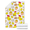 Farm Chicken Hen Chick Pattern Print Blanket-grizzshop