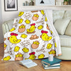 Farm Chicken Hen Chick Pattern Print Blanket-grizzshop