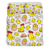 Farm Chicken Hen Chick Pattern Print Duvet Cover Bedding Set-grizzshop