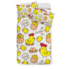 Farm Chicken Hen Chick Pattern Print Duvet Cover Bedding Set-grizzshop