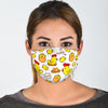 Farm Chicken Hen Chick Pattern Print Face Mask-grizzshop