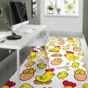 Farm Chicken Hen Chick Pattern Print Floor Mat-grizzshop