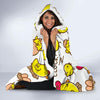 Farm Chicken Hen Chick Pattern Print Hooded Blanket-grizzshop