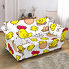 Farm Chicken Hen Chick Pattern Print Loveseat Cover-grizzshop