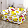 Farm Chicken Hen Chick Pattern Print Loveseat Cover-grizzshop