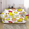 Farm Chicken Hen Chick Pattern Print Loveseat Cover-grizzshop