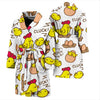 Farm Chicken Hen Chick Pattern Print Men Long Robe-grizzshop