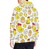 Farm Chicken Hen Chick Pattern Print Men Pullover Hoodie-grizzshop