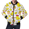 Farm Chicken Hen Chick Pattern Print Men's Bomber Jacket-grizzshop