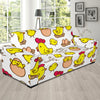 Farm Chicken Hen Chick Pattern Print Sofa Covers-grizzshop