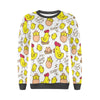 Farm Chicken Hen Chick Pattern Print Women's Sweatshirt-grizzshop