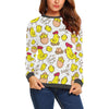 Farm Chicken Hen Chick Pattern Print Women's Sweatshirt-grizzshop