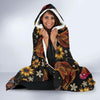 Farm Chicken Hen Flower Pattern Print Hooded Blanket-grizzshop