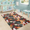 Farm Chicken Hen Pattern Print Floor Mat-grizzshop