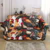 Farm Chicken Hen Pattern Print Loveseat Cover-grizzshop