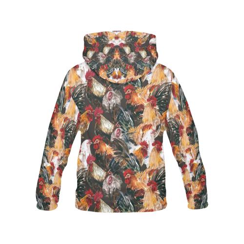 Farm Chicken Hen Pattern Print Men Pullover Hoodie-grizzshop