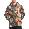 Farm Chicken Hen Pattern Print Men Pullover Hoodie-grizzshop