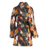 Farm Chicken Hen Pattern Print Women Long Robe-grizzshop