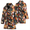 Farm Chicken Hen Pattern Print Women Long Robe-grizzshop