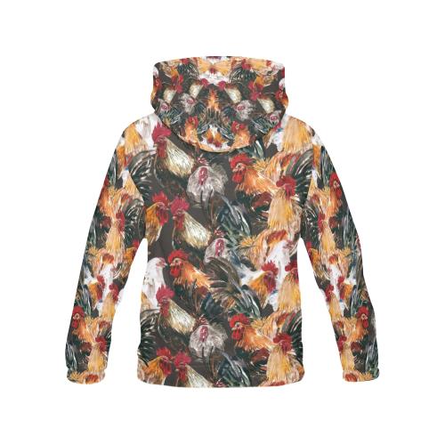 Farm Chicken Hen Pattern Print Women Pullover Hoodie-grizzshop