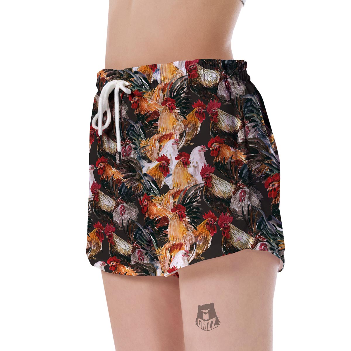 Farm Chicken Hen Pattern Print Women's Shorts-grizzshop