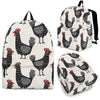 Farm Chicken Pattern Print Backpack-grizzshop