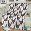 Farm Chicken Pattern Print Blanket-grizzshop