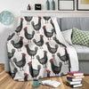 Farm Chicken Pattern Print Blanket-grizzshop