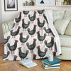 Farm Chicken Pattern Print Blanket-grizzshop