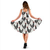 Farm Chicken Pattern Print Dress-grizzshop