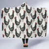 Farm Chicken Pattern Print Hooded Blanket-grizzshop