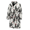 Farm Chicken Pattern Print Men Long Robe-grizzshop