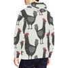 Farm Chicken Pattern Print Men Pullover Hoodie-grizzshop