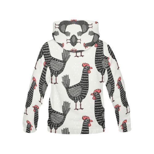 Farm Chicken Pattern Print Men Pullover Hoodie-grizzshop