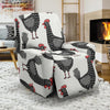 Farm Chicken Pattern Print Recliner Cover-grizzshop