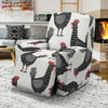 Farm Chicken Pattern Print Recliner Cover-grizzshop