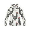 Farm Chicken Pattern Print Women Pullover Hoodie-grizzshop