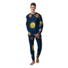 Fast Food Planets Set Print Men's Pajamas-grizzshop