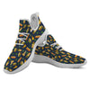 Fastfood Navy Doodle Print Pattern White Athletic Shoes-grizzshop