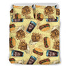 Fastfood Pattern Print Duvet Cover Bedding Set-grizzshop