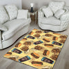 Fastfood Pattern Print Floor Mat-grizzshop