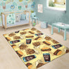 Fastfood Pattern Print Floor Mat-grizzshop