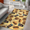 Fastfood Pattern Print Floor Mat-grizzshop