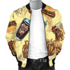 Fastfood Pattern Print Men's Bomber Jacket-grizzshop