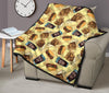 Fastfood Pattern Print Quilt-grizzshop