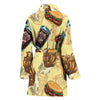 Fastfood Pattern Print Women Long Robe-grizzshop